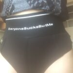 "EVERY ONE SUCKS BUT ME" SEXY BLACK PANTIES photo review